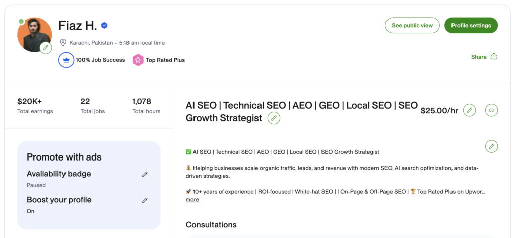 Fiaz Qamri AI SEO | Technical SEO | AEO | GEO | Local SEO | SEO Growth Strategist